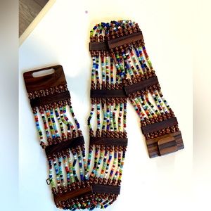 Handmade Wood/Bead Belt